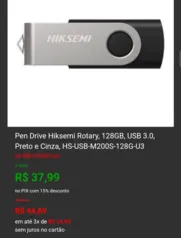 pen drive hiksemi Rotary 128gb USB 3.0