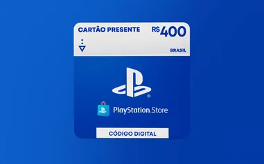 Vale de R$400 PlayStation Store - Cartão Presente Digital [Exclusivo Brasil]