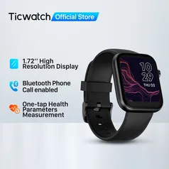 Novo Ticwatch Gth 2 Smartwatch Com Monitoramento De Spo2 De Frequência Cardíaca 24 Horas