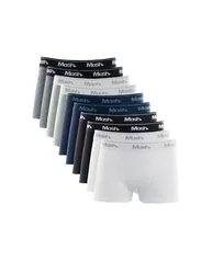 Kit Com 10 Cuecas  Masculina Boxer De Algodão Mash