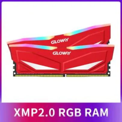 Memória RAM 3200 MHz 16GB(2x8) DDR4 RGB - Gloway | R$396