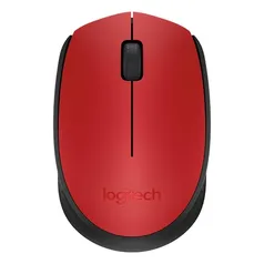 Mouse Sem Fio Logitech M170 Vermelho