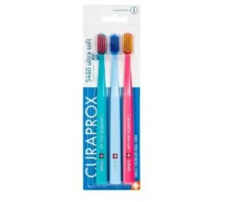 Kit Escova Dental Curaprox Ultra Soft 3 Unidades (4 kit's - total 12 unidades) R$138