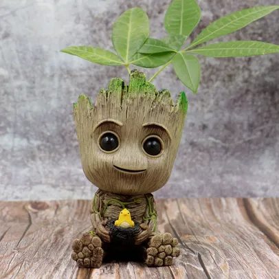 Baby Groot Vaso De Flores Plantador SuculentaNinho Guardians Of The Galaxy Figura Brinquedo