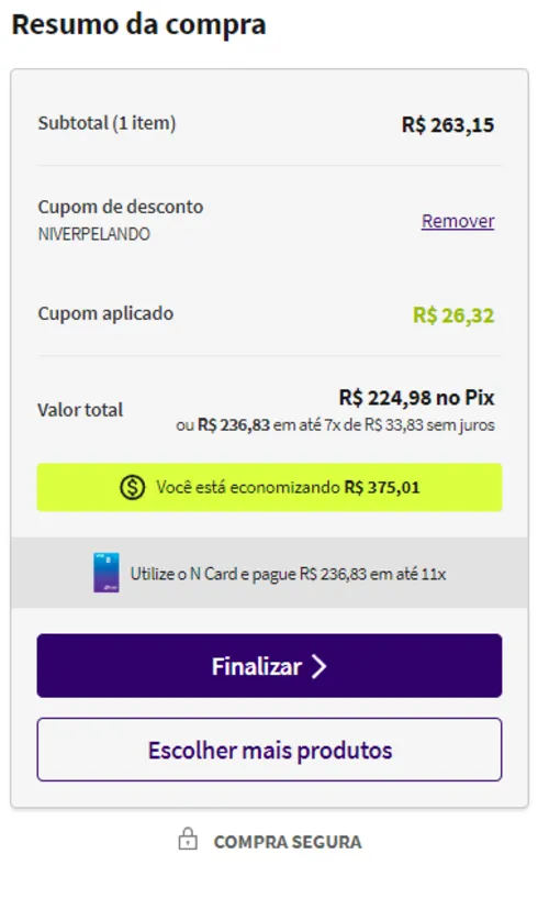 Imagem na descrição da promoção