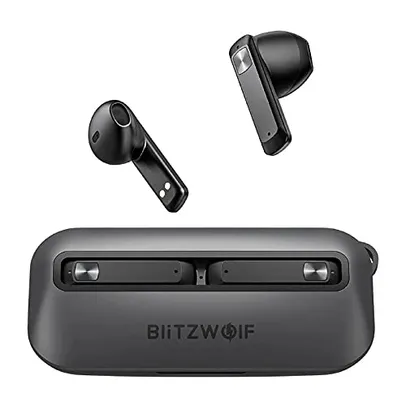 Fone de Ouvido BlitzWolf BW-FPE1 - Portátil e Ultrafino, Bluetooth 5.0, Driver de 13mm, Resistente à