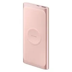 Carregador Portátil Wireless Samsung USB Tipo C, 10.000 mAh, Rosé - EB-U1200CPPGBR | R$159