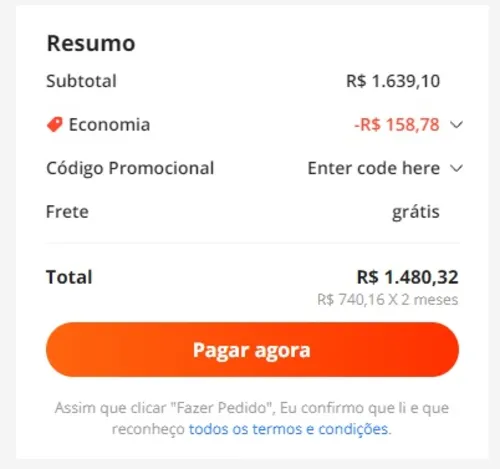 Imagem na descrição da promoção