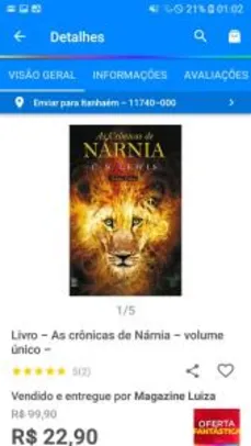 Livro - As Crônicas de Nárnia - volume único