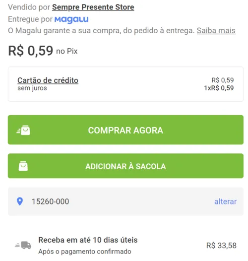 Imagem na descrição da promoção