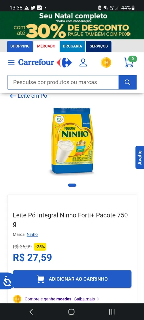 Imagem na descrição da promoção