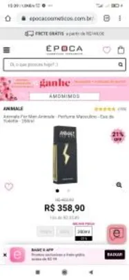 Perfume Animale 200ml R$ 359