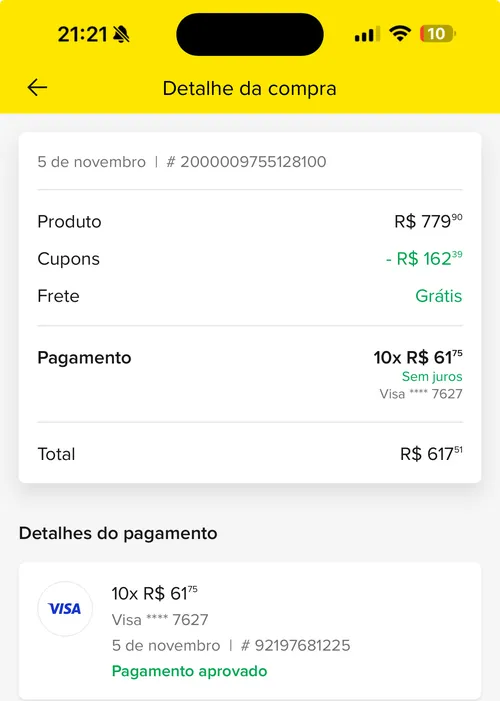 Imagem na descrição da promoção