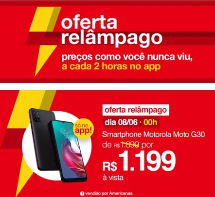 Smartphone Motorola Moto G30 128GB 4G Wi-Fi Tela 6.5' | Promo relâmpago | R$1199