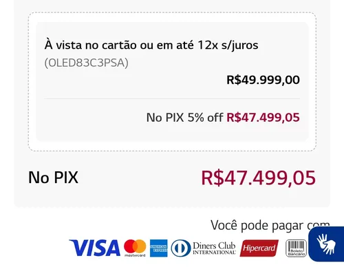 Imagem na descrição da promoção