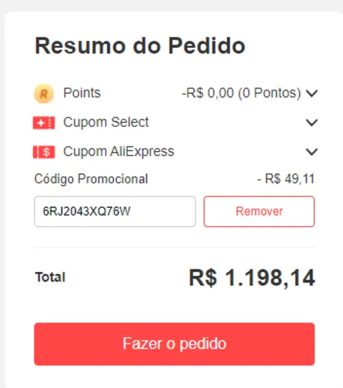 Imagem na descrição da promoção