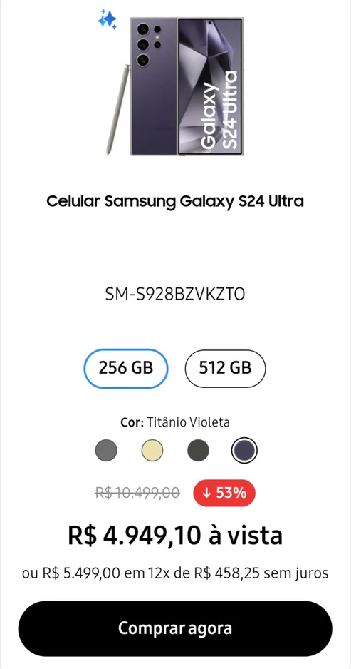 Imagem na descrição da promoção