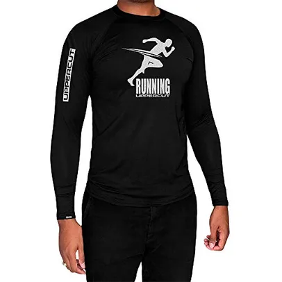 Camisa Térmica Uppercut Corrida Top Adulto-Unissex, Preta, P