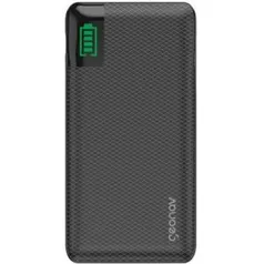 Carregador Portátil Universal Geonav, 10000 mAh, Preto - PB10KBK | R$ 70