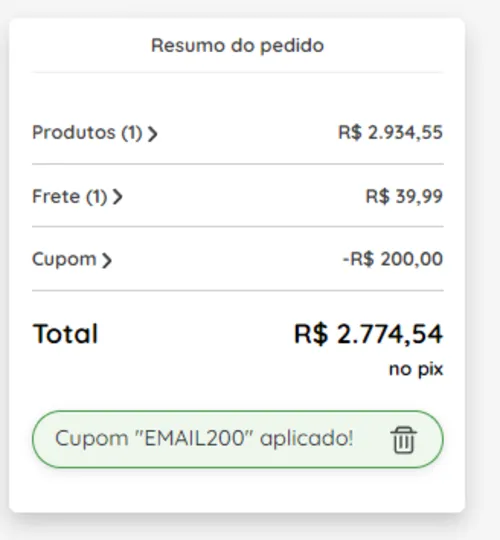 Imagem na descrição da promoção