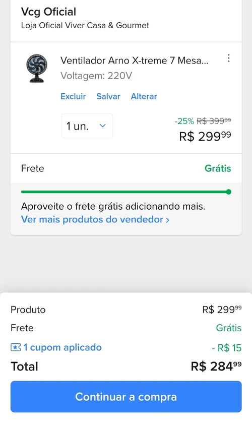 Imagem na descrição da promoção