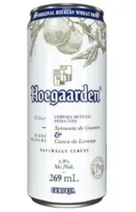 Cerveja Witbier Semente de Coentro & Casca de Laranja Hoegaarden Lata 269ml