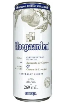 Cerveja Witbier Semente de Coentro & Casca de Laranja Hoegaarden Lata 269ml