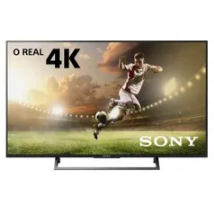 Smart TV LED 55" HDR Ultra HD 4K Sony KD-55X705E BR6 com YouTube integrado, HDMI e USB