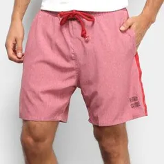 Short Gajang Listras Laterais Masculino - Vermelho R$48