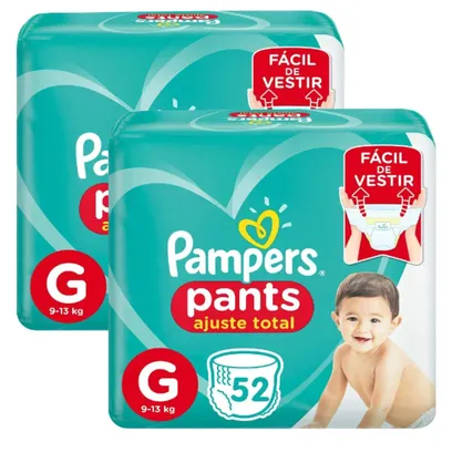 Foto do produto Pampers Fralda Pants Ajuste Total G 52 Unidades