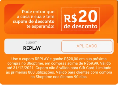 Imagem na descrição da promoção