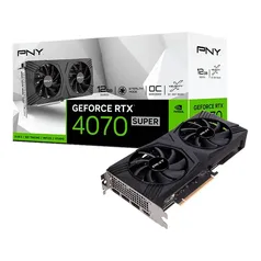 [Prime Ninja] Placa de Vídeo RTX 4070 SUPER Gaming Verto OC Dual Fan PNY NVIDIA GeForce, 12GB GDDR6X, DLSS 3, Ray Tracing - VCG4070S12DFXPB1-O