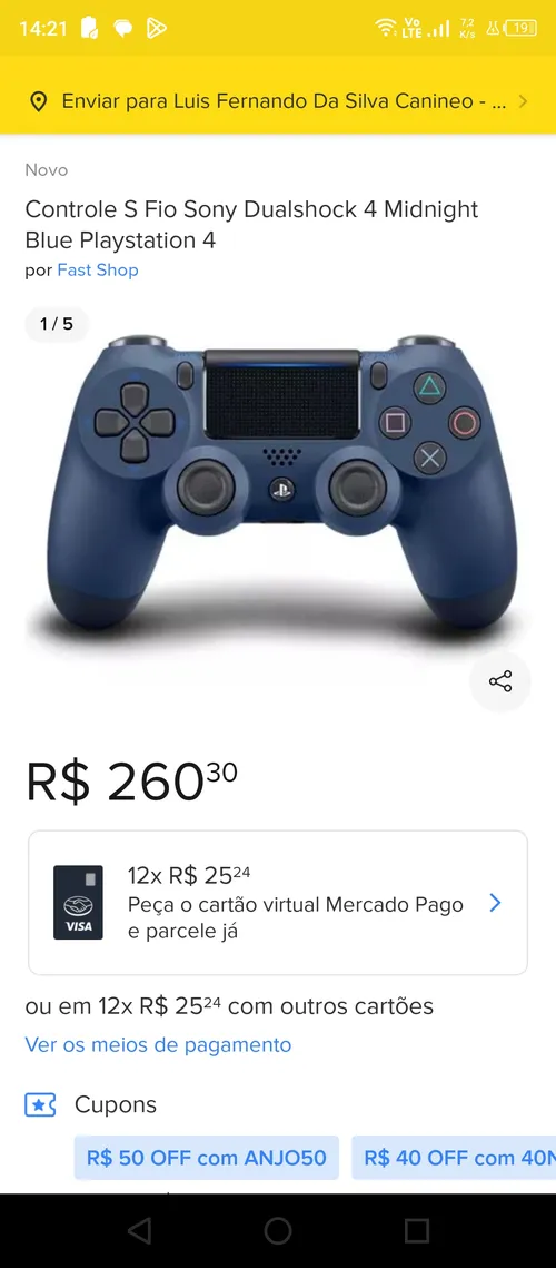 Imagem na descrição da promoção