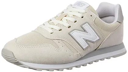 Tênis New Balance 373, Feminino, Bege/Prata