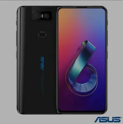 Zenfone 6 Black Asus, com Tela de 6,4”, 4G, 128 GB e Câmera Flip 48+13MP – ZS630KL