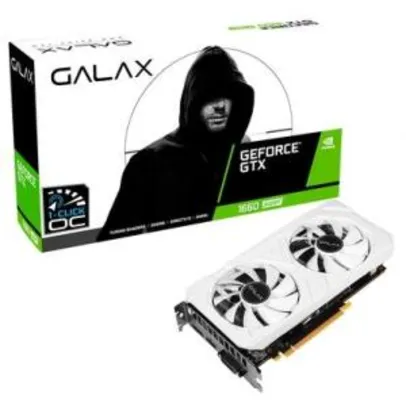 Placa de Vídeo Galax NVIDIA GeForce GTX 1660 Super EX White (1-Click OC), 6GB - R$1757