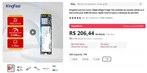 Imagem na descrição da promoção