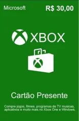 [XBOX LIVE] Cartões Presentes Grátis - R$ 15,00 ou R$ 30,00