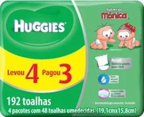 TOALHAS UMEDECIDAS HUGGIES CLASSIC - 192 Unidades