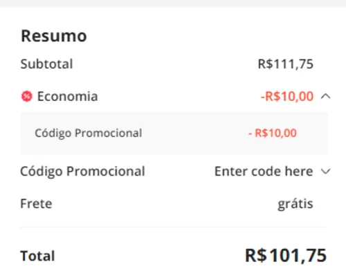 Imagem na descrição da promoção