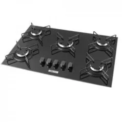 Cooktop 5 Bocas a Gás Built Soft Bivolt - BLT5QPRS - R$292