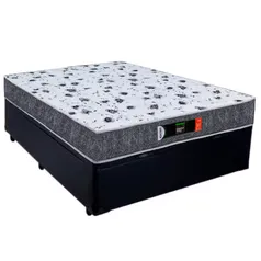 Cama Box Casal + Colchão Casal Ortopédico Resistente Pró D28 Prime Colchões 48x138x188