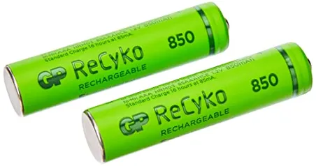 2 Pilhas Recarregaveis AAA 850mAh Recyko GP Batteries