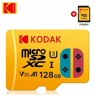 Cartão Micro SD Kodak com Adaptador SD 128gb