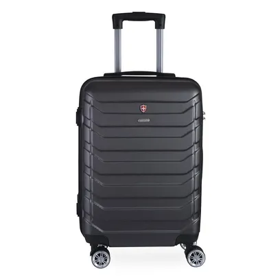 Foto do produto Mala De Bordo Abs Para Viagem Swiss Go Viena Cadeado Integrado Rodas Giro 360o Cinza