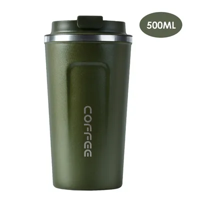 [AME R$ 17]Copo térmico de café de aço inoxidável resiste quente/fria