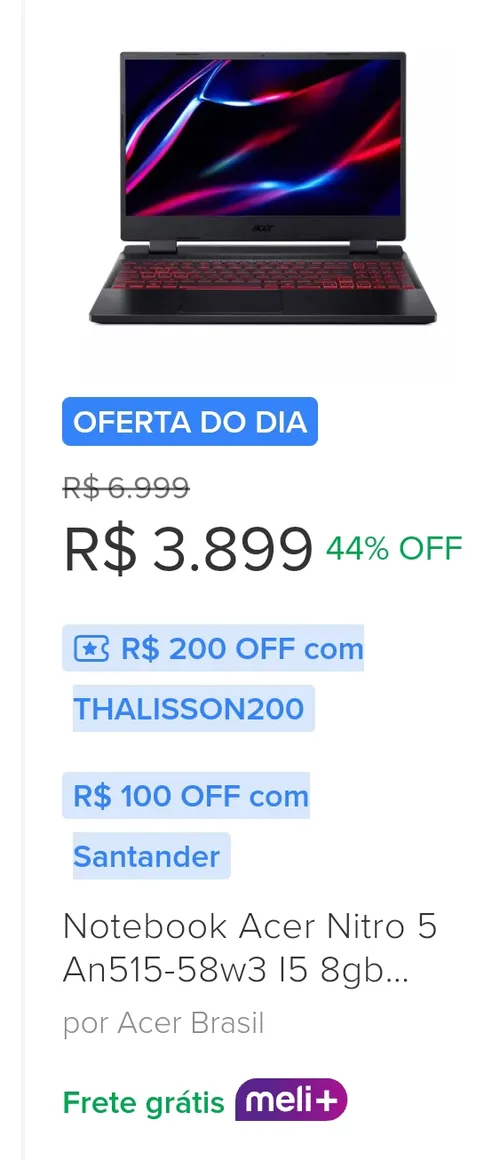 Imagem na descrição da promoção