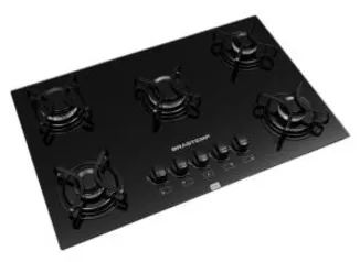 Cooktop 5 Bocas Brastemp Super Automático Preto Bivolt R$529