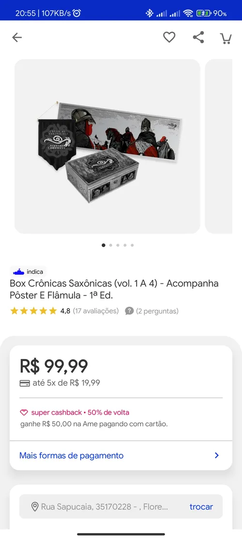 Imagem na descrição da promoção