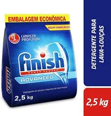 [Prime] Detergente em Pó Para Lava Louças Finish Advanced, 2,5kg R$ 62